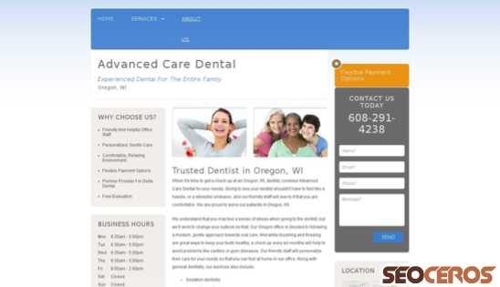 dentistoregonwi.com desktop prikaz slike