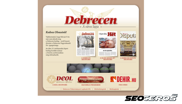 deol.hu desktop előnézeti kép