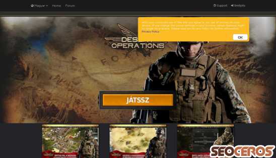 desert-operations.hu desktop náhled obrázku