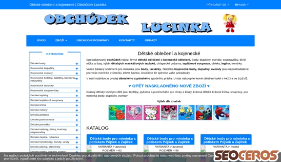detsky-obleceni.cz desktop vista previa
