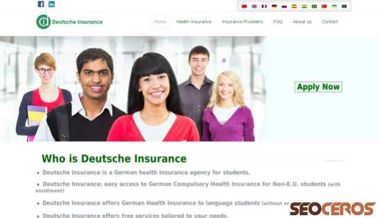 deutscheinsurance.de desktop förhandsvisning