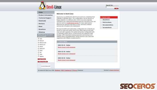 devil-linux.org desktop anteprima
