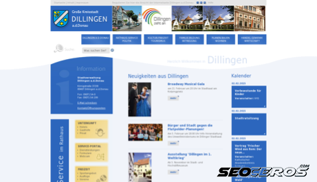 dillingen-donau.de desktop előnézeti kép