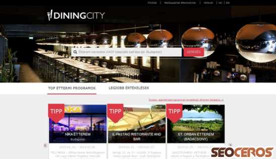 diningcity.hu desktop obraz podglądowy