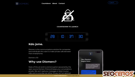 diomerc.cz/en/soon desktop náhled obrázku