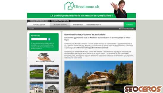 directimmo.ch desktop previzualizare