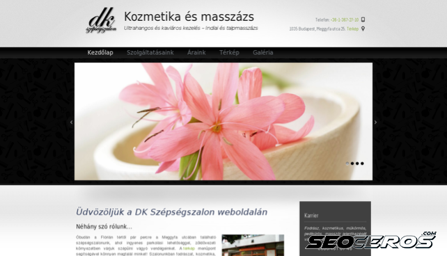 dkszepsegszalon.hu desktop náhľad obrázku