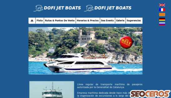dofijetboats.com desktop előnézeti kép