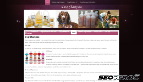 dogshampoo.co.uk desktop förhandsvisning