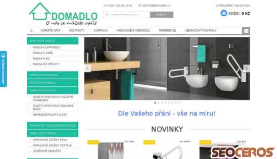 domadlo.cz desktop előnézeti kép