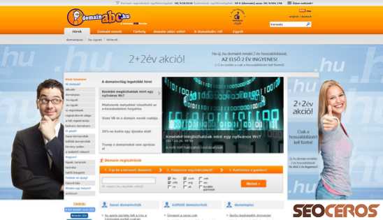 domainabc.hu desktop előnézeti kép