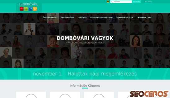 dombovar.hu desktop előnézeti kép