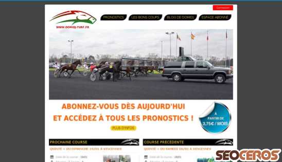 domidj-turf.fr desktop náhled obrázku
