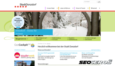 donzdorf.de desktop előnézeti kép