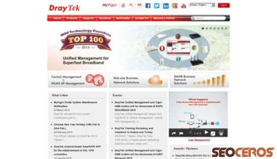 draytek.com desktop Vista previa