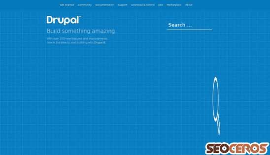 drupal.org desktop előnézeti kép