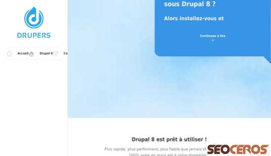 drupers.fr desktop förhandsvisning