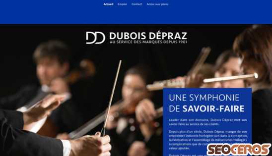 dubois-depraz.biz desktop förhandsvisning