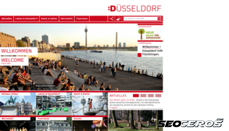 duesseldorf.de desktop förhandsvisning