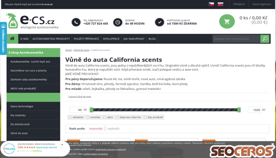 e-cs.cz/california-scents desktop náhľad obrázku
