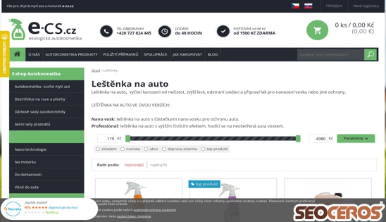 e-cs.cz/lestenka-na-auto desktop náhľad obrázku