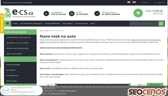 e-cs.cz/nano-vosk-na-auto desktop náhľad obrázku