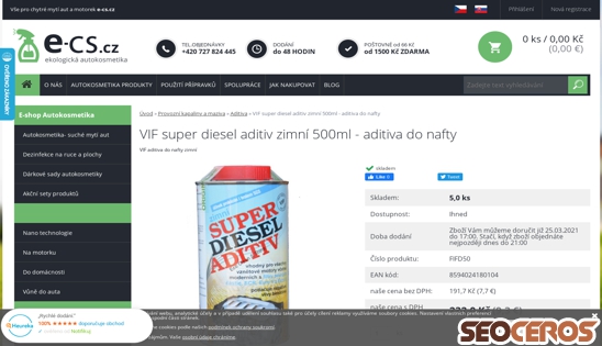 e-cs.cz/vif-super-benzin-aditiv-500ml-2 desktop preview