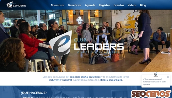 e-leaders.mx desktop náhľad obrázku