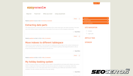easyoracle.co.uk desktop obraz podglądowy