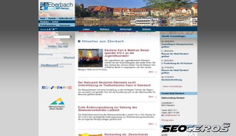 eberbach.de desktop előnézeti kép