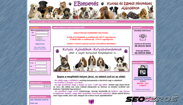 eblepetes.hu desktop obraz podglądowy