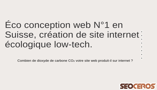 eco-conception.ch desktop náhľad obrázku