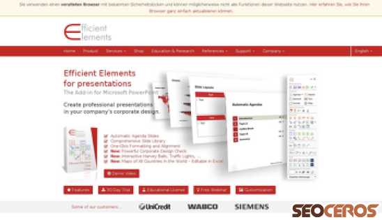 efficient-elements.com desktop vista previa