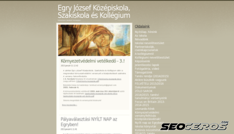 egrykszk.hu desktop előnézeti kép