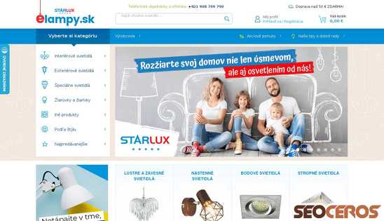 elampy.sk desktop előnézeti kép