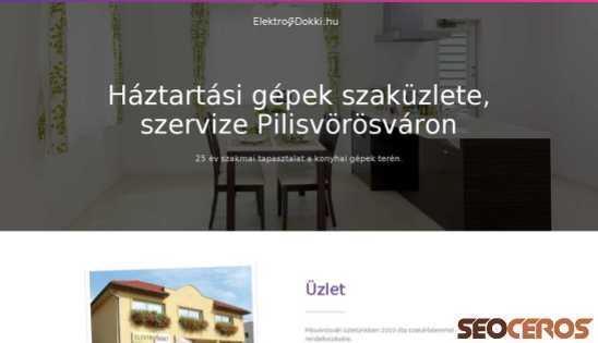 elektrodokki.hu desktop náhľad obrázku