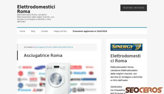 elettrodomestici-roma.com desktop náhľad obrázku