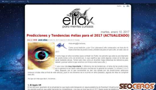 eliax.com desktop förhandsvisning