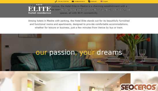 elitehotel.it desktop náhľad obrázku