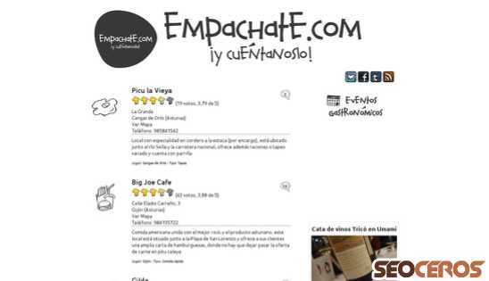 empachate.com desktop Vorschau