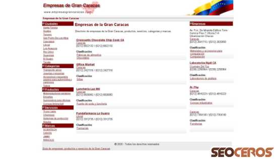 empresasgrancaracas.com desktop náhled obrázku