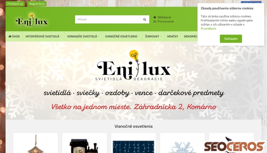 enilux.sk desktop náhľad obrázku