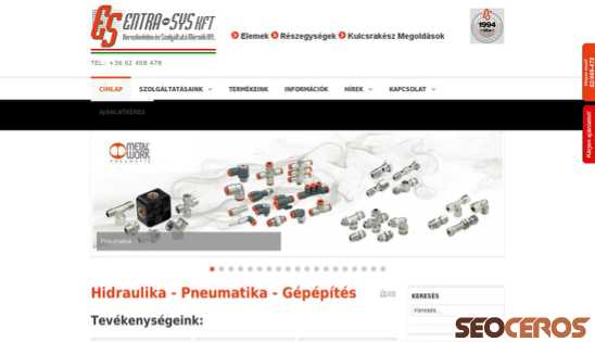 entra-sys.hu desktop náhľad obrázku