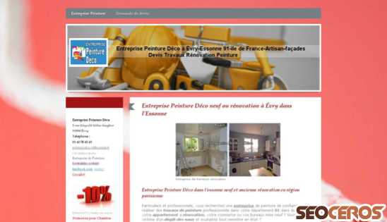 entreprisepeinturedeco.com desktop Vista previa