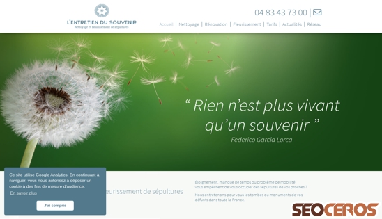 entretien-du-souvenir.fr desktop náhľad obrázku