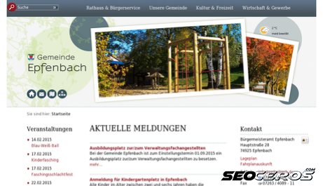 epfenbach.de desktop előnézeti kép