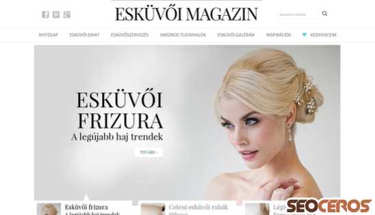 eskuvoimagazin.hu desktop náhled obrázku