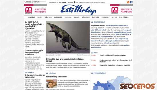 estihirlap.hu desktop előnézeti kép
