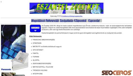 eszaktel2000.hu desktop obraz podglądowy