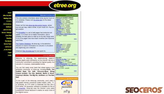 etree.org desktop előnézeti kép